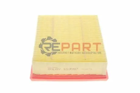 Фото 1 — Фильтр воздуха RENAULT CLIO II, LAGUNA II 01- Solgy (103097) Фото Фильтр воздуха RENAULT CLIO II, LAGUNA II 01- Solgy (103097) изображение 1