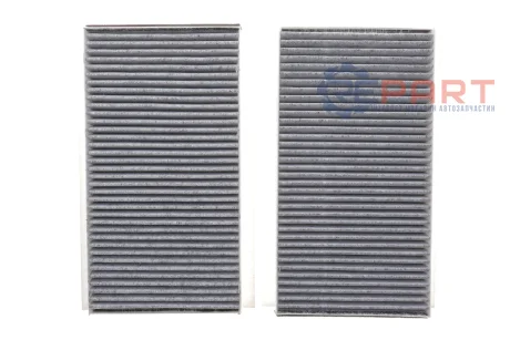 Фільтр салону BMW 5 (E60) 3.0D 01- (вугільний) (к-кт 2 шт.) Solgy 104121