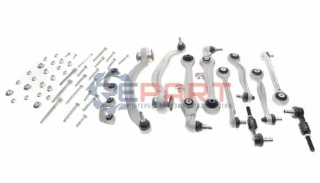 Комплект рычагов подвески (передней) Audi A4/A6/VW Passat B5 00-05 (с болтами) (толстый палец))(d=21) Solgy 204013