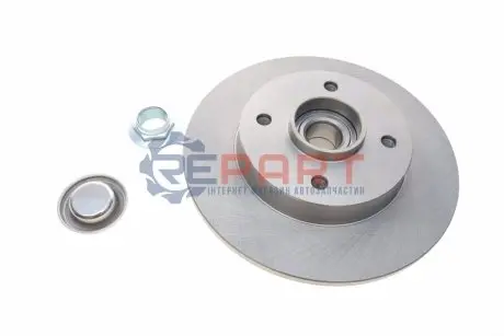 Диск гальмівний (задній) Citroen C4/Peugeot 207/307 05- (249х9) (+ABS) (з підшипником) (d=30) Solgy 208025 Купити в Україні
