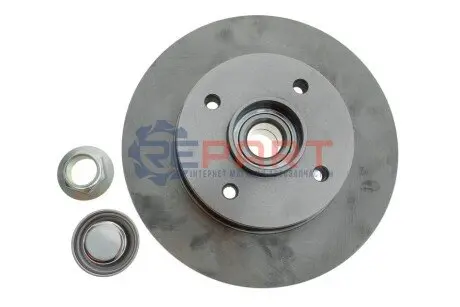 Диск тормозной (задний) Citroen C4 II/Peugeot 308 08- (249х9) (+ABS) (с подшипником) Solgy 208026