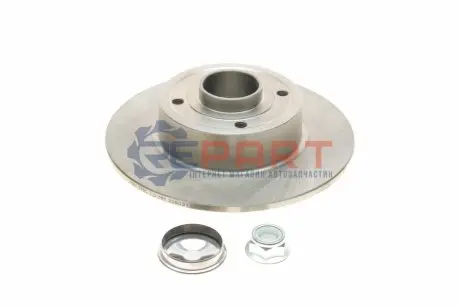 Фото 1 — Диск гальмівний (задній) Renault Megane II 03- (240х8) (+ABS) (з підшипником) Solgy (208031) Фото Диск гальмівний (задній) Renault Megane II 03- (240х8) (+ABS) (з підшипником) Solgy (208031) зображення 1