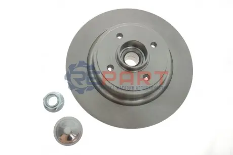 Диск гальмівний (задній) Renault Scenic II 03- (274x11) (+ABS) (з підшипником) Solgy 208033