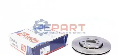 Диск гальмівний (передній) Skoda Octavia/Fabia/Roomster 06- (256x22) Solgy 208085 Купити в Україні