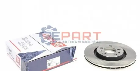 Диск гальмівний (передній) Skoda Octavia/VW Golf IV (280x22) Solgy 208086 Купити в Україні