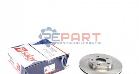 Диск тормозной (передний) VW Passat 96-05 (280x22) - (8E0615301P, 8E0615301D, 8E0615301B) Solgy 208088 (фото 1)