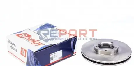 Фото Диск гальмівний (передній) Ford Transit 91-00 T12" (254x24.2) Solgy (208105) зображення 1