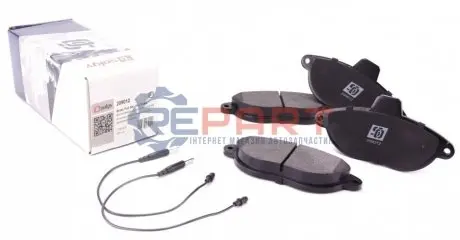 Колодки гальмівні (передні) Fiat Scudo/Peugeot Expert 96- (з датчиками) Solgy 209012 Купити в Україні