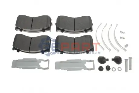 Колодки тормозные (передние/задние) MB Atego 98- Solgy 209145