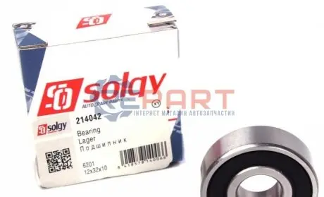 Фото 1 — Підшипник (12x32x10) Solgy (214042) Фото Підшипник (12x32x10) Solgy (214042) зображення 1