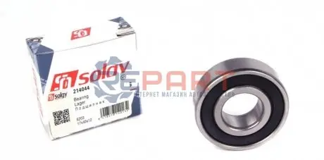 Подшипник генератора 40x17x12 Solgy 214044 Купить в Украине