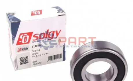 Фото Підшипник (25x52x15) Solgy (214046) зображення 1
