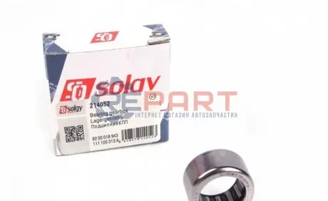 Підшипник КПП Renault Trafic/Master (15x21x12) (для штока куліси/гольчастий) Solgy 214052 Купити в Україні