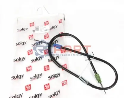 Фото Трос ручника (задній) (R) Ford Transit 06- (1270/1070mm) Solgy (219051) зображення 1