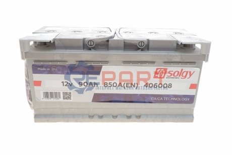 Стартерна батарея (акумулятор) Solgy 406008