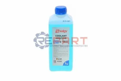 Антифриз (синій) G11 (1kg) (-35°C готовий до застосування) Solgy 503001 Купити в Україні