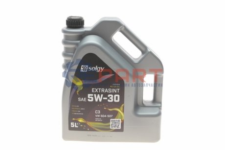 Олива 5W30 EXTRASINT C3 VW 504.00/507.00 (5L) (API SN/CF/BMW LL-04/MB 229.51/PORSCHE C30) Solgy 504022