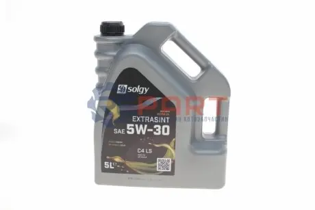 Масло 5W30 EXTRASINT C4 LS (5L) (RN 0720/MB226.51/API SN/CF/ACEA C4 совместимо A3/B4) Solgy 504026 Купить в Украине