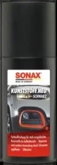 Фарба чорна для пластикових деталей авто, 100 мл, SONAX 409100 Купити в Україні