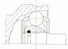 ШРКШ зовн. 23x25x50мм HYUNDAI LANTRA I, S, SONATA II MITSUBISHI COLT II, CORDIA, GALANT V, LANCER III, SPACE, TREDIA 1.5-2.4 09.82-05.96 SPIDAN (302989) изображение 1
