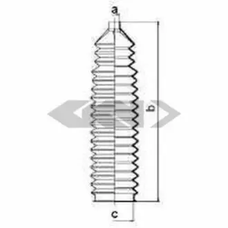 Фото Гофрований кожух, механізм рульового керування SPIDAN (83600) зображення 1