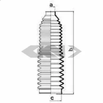 Фото 1 — Гофрований кожух, механізм рульового керування SPIDAN (83657) Фото Гофрований кожух, механізм рульового керування SPIDAN (83657) зображення 1