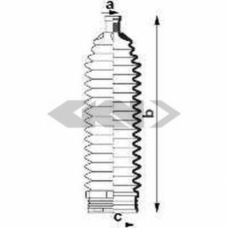 Пильовик кермової рейки SPIDAN 84002