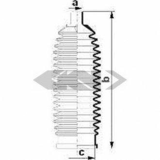 Пильник рульової рейки SPIDAN 84010