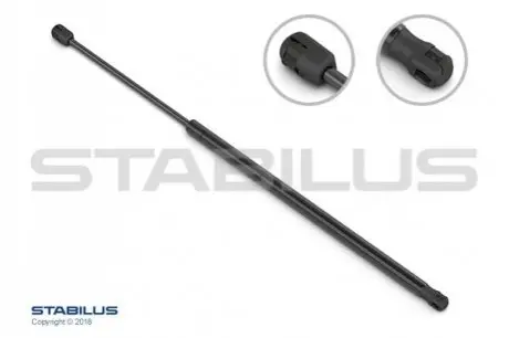 Газова пружина кришки багажника Лів/Прав макс довжина: 454мм, хід штока:174мм KIA SOUL I LIFTBACK 02.09-12.14 STABILUS 545879