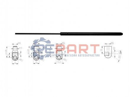 Газова пружина кришки багажника STARLINE 4263800