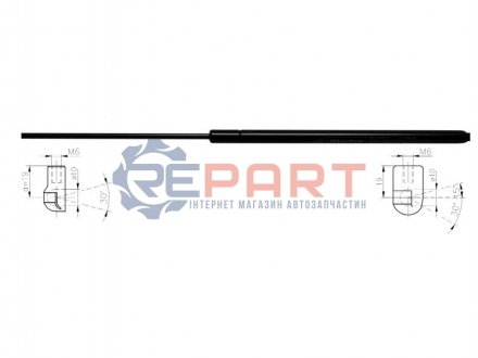 Газова пружина, кришка багажника STARLINE 7027800