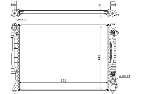 Фото Радіатор охолодження STARLINE (AIA2157) зображення 1