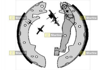 Тормозные колодки барабанные STARLINE BC 03330 (фото 1)