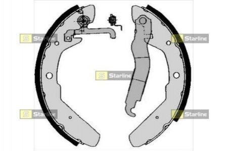 Тормозные колодки барабанные STARLINE BC 03970