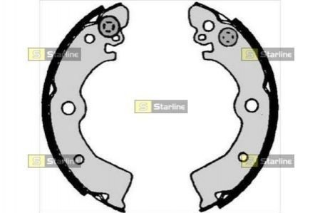 Тормозные колодки барабанные STARLINE BC 07030