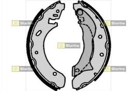 Тормозные колодки барабанные STARLINE BC 07100