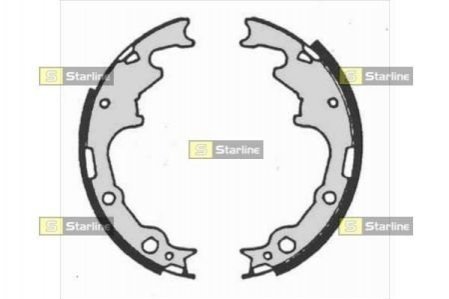 Тормозные колодки барабанные STARLINE BC 07240