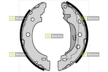 Тормозные колодки барабанные STARLINE BC 07330