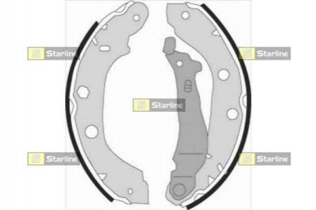 Тормозные колодки барабанные STARLINE BC 07340 (фото 1)