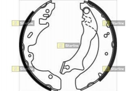 Тормозные колодки барабанные STARLINE BC 07390