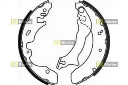 Фото 1 — Гальмівні колодки STARLINE (BC 07390) Фото Гальмівні колодки STARLINE (BC 07390) зображення 1