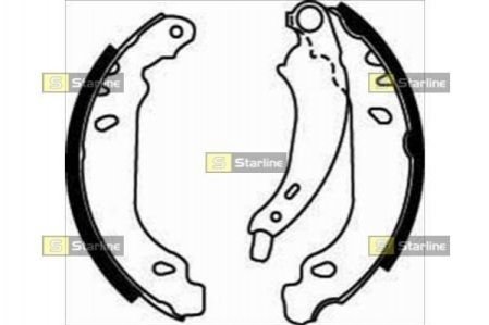 Тормозные колодки барабанные STARLINE BC 07430