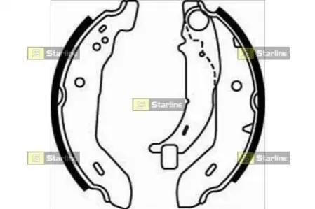 Фото Гальмівні колодки барабанні STARLINE (BC 07480) зображення 1