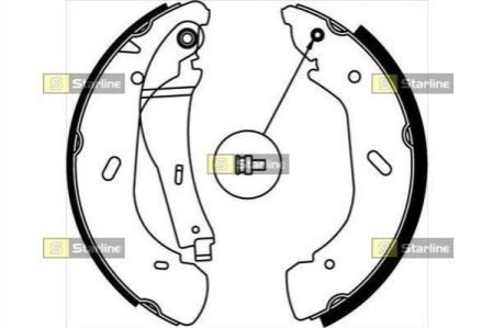 Тормозные колодки барабанные STARLINE BC 07790