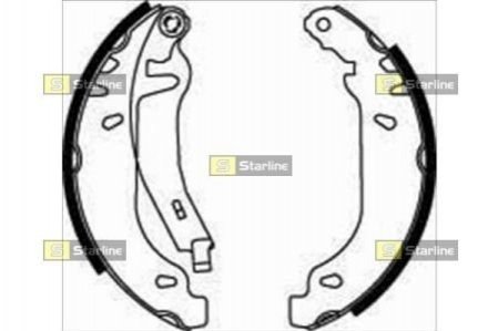 Тормозные колодки барабанные STARLINE BC 07820