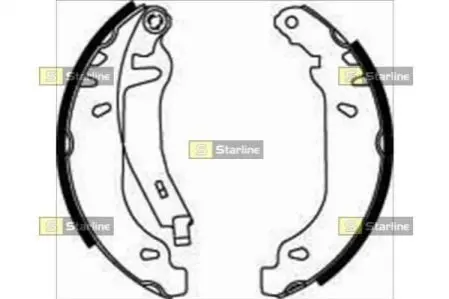 Тормозные колодки барабанные STARLINE BC 07820 Купить в Украине