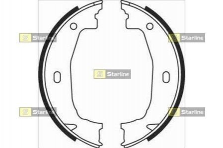 Тормозные колодки барабанные STARLINE BC 08100 (фото 1)