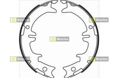 Фото 1 — Гальмівні колодки STARLINE (BC 08340) Фото Гальмівні колодки STARLINE (BC 08340) зображення 1