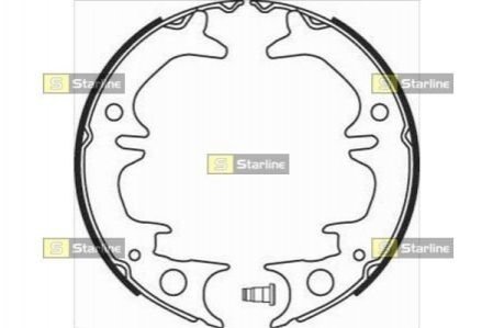 Тормозные колодки барабанные STARLINE BC 08380