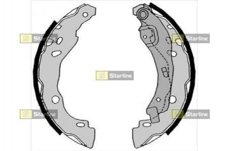 Гальмівні колодки барабанні STARLINE BC 08630